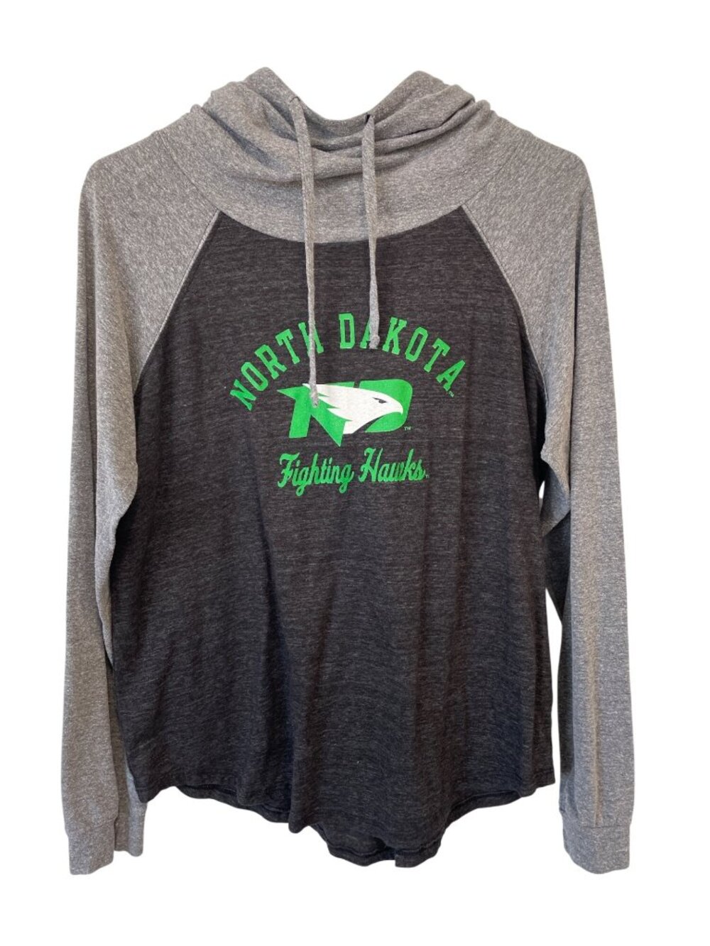 Blue 84 Hoodie Medium UND North Dakota Fighting Hawks Raglan Pullover College
